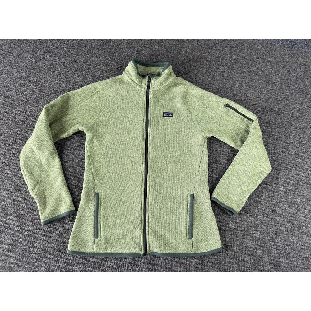 Patagonia Better Sweater Jacket Womens Medium Green Fleece Full Zip Outdoor